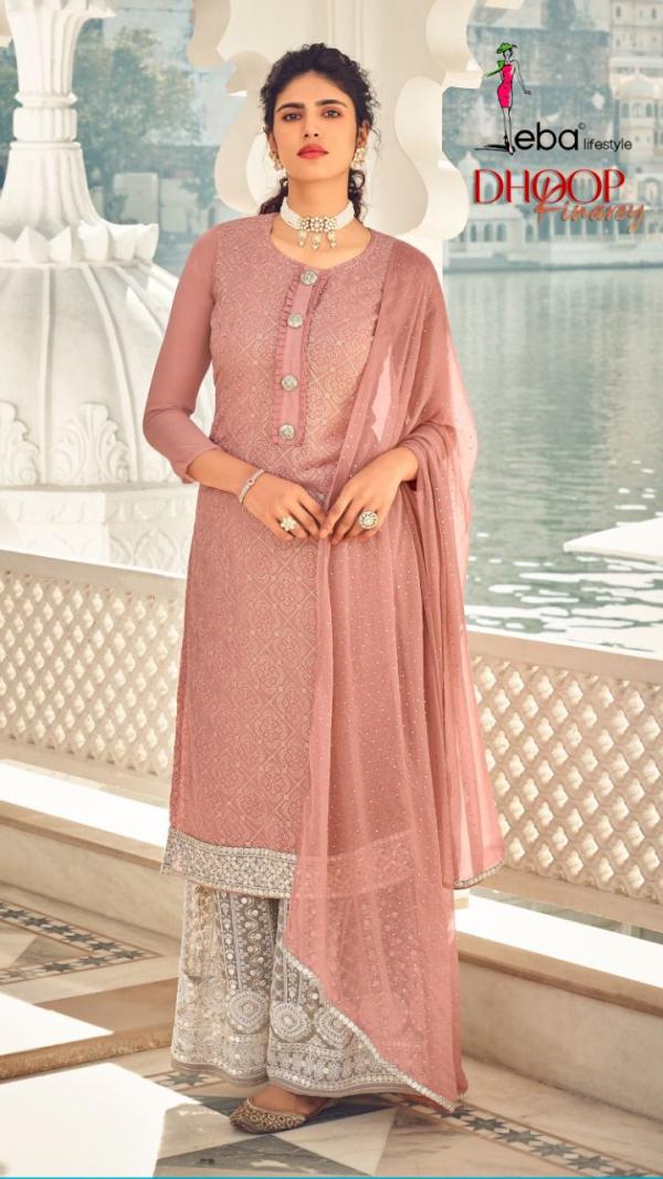 Eba Dhoop Kinarey Designer Wedding Wear Georgette Salwar